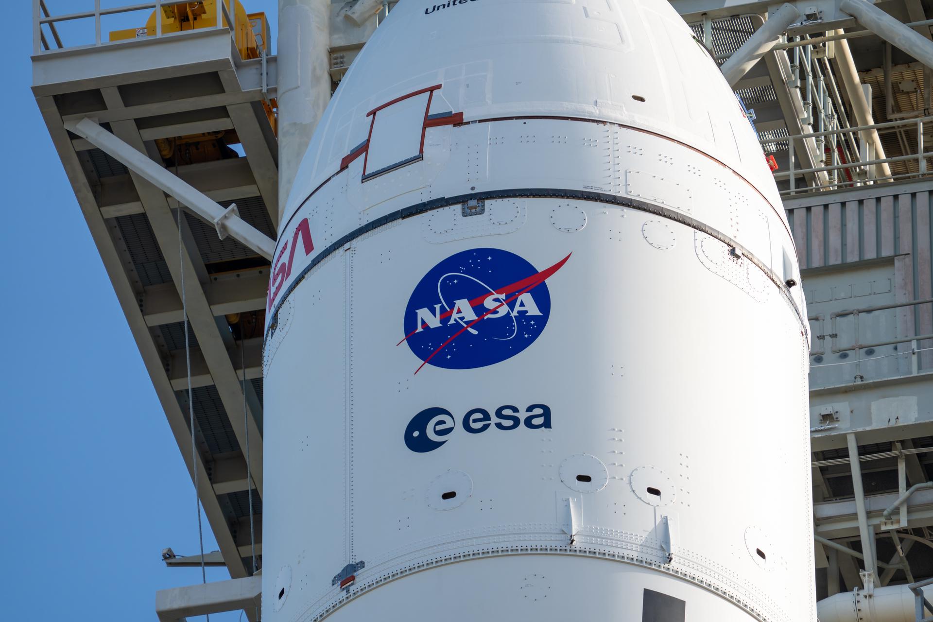This image shows NASA’s SLS (Space Launch System) and Orion spacecraft rolling out of the Vehicle Assembly Building at NASA’s Kennedy Space Center. NASA's massive Crawler-Transporter, upgraded for the Artemis program, carries the powerful SLS rocket and Orion spacecraft on the Mobile Launcher from the Vehicle Assembly Building to Launch Pad 39B at Kennedy Space Center in preparation for the Artemis II mission.